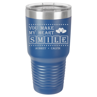 You Make My Heart Smile Design Tumbler